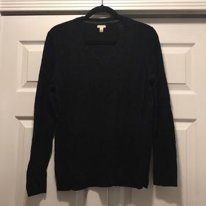 Sonoma Black Cable Knit Sweater, XL